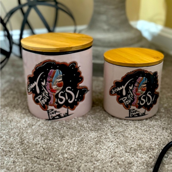Stay Positive Sis Canister Set (2) - Picture 1 of 3